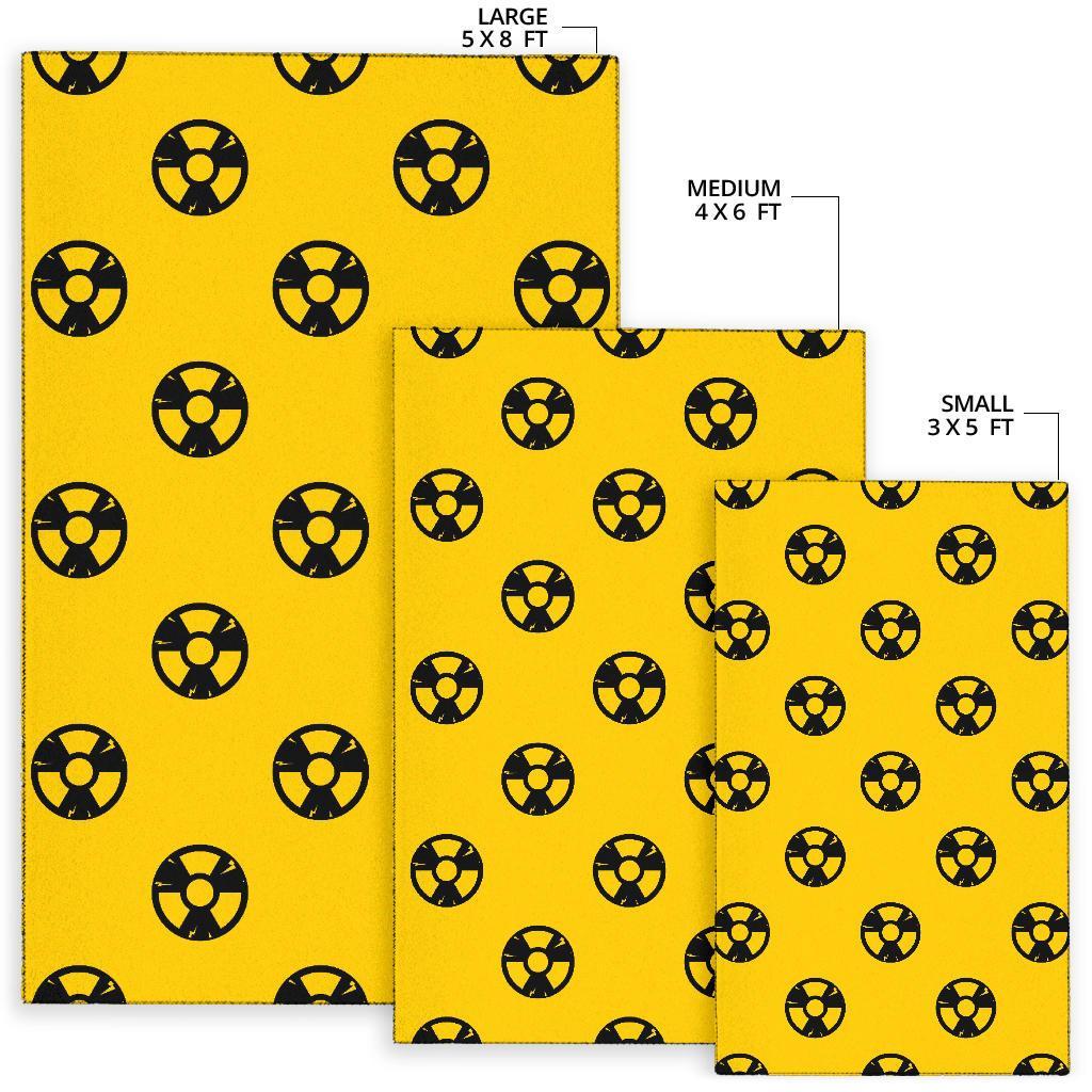 Radiation Pattern Print Floor Mat-grizzshop