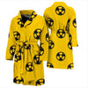 Radiation Pattern Print Men Long Robe-grizzshop