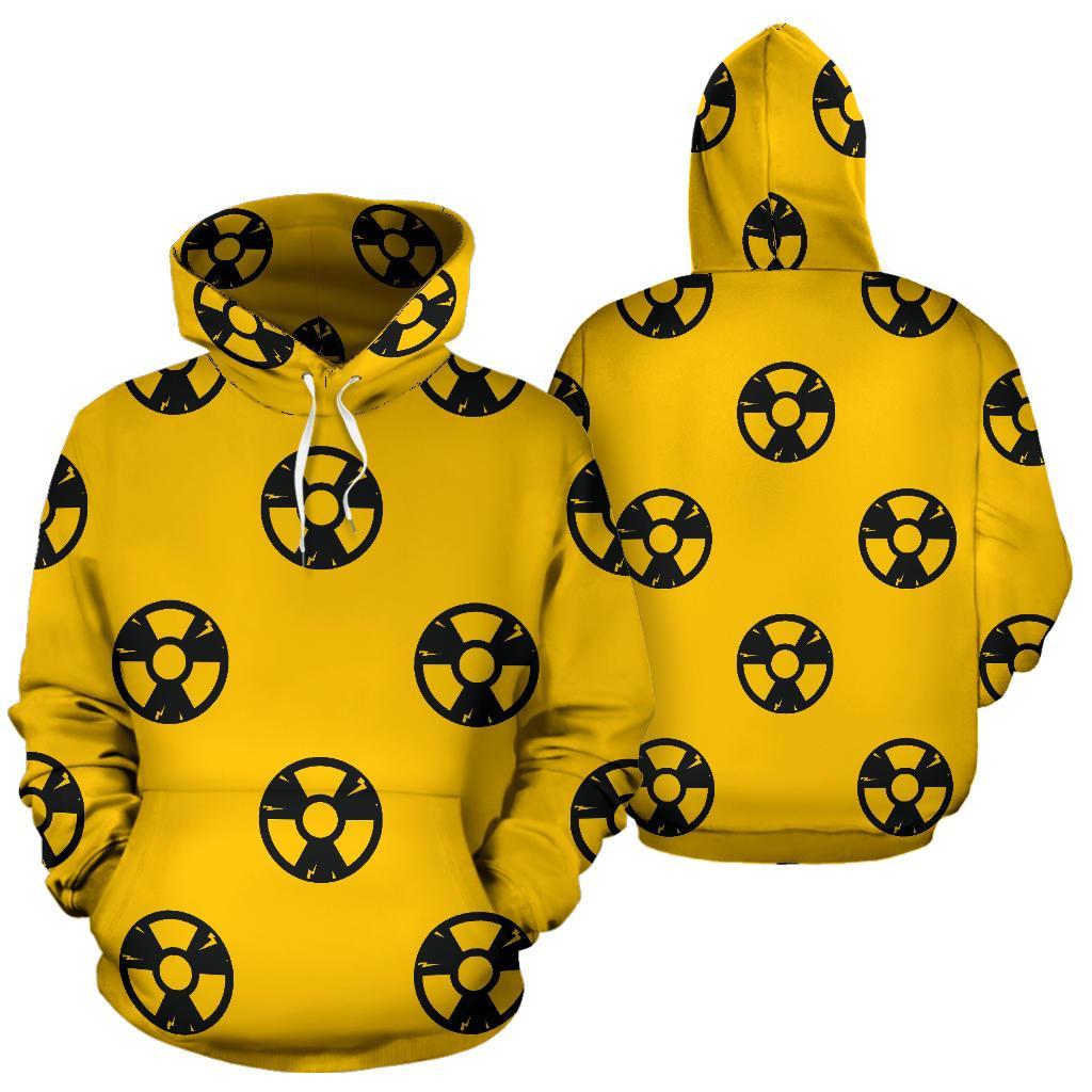 Radiation Pattern Print Men Women Pullover Hoodie-grizzshop