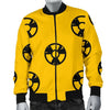 Radiation Pattern Print Men's Bomber Jacket-grizzshop