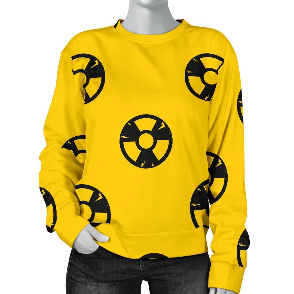 Radiation Pattern Print Women's Sweatshirt-grizzshop