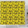 Radiation Print Pattern Bathroom Shower Curtain-grizzshop