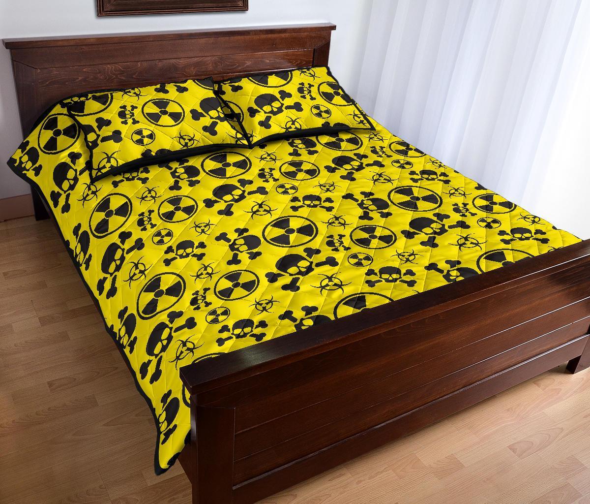 Radiation Print Pattern Bed Set Quilt-grizzshop