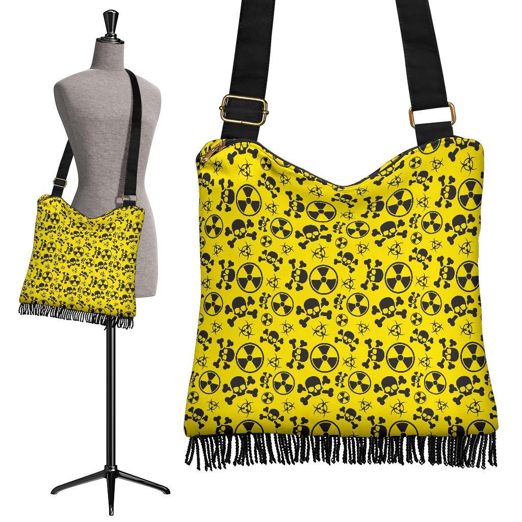 Radiation Print Pattern Crossbody bags-grizzshop