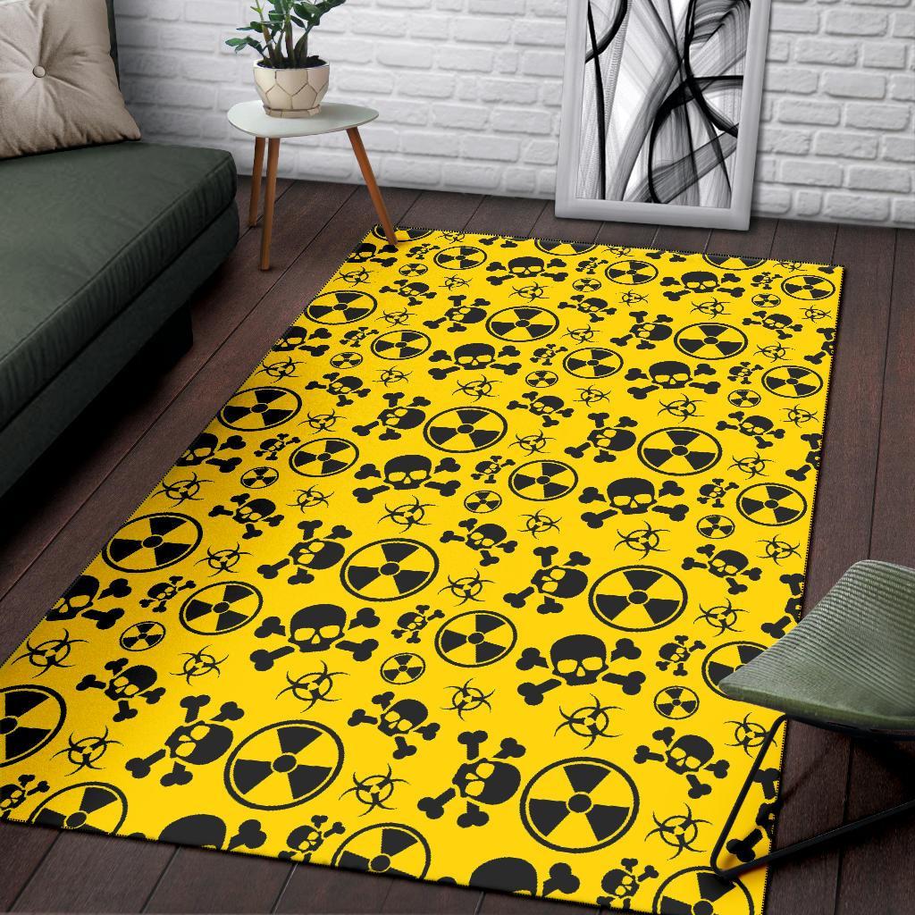 Radiation Print Pattern Floor Mat-grizzshop