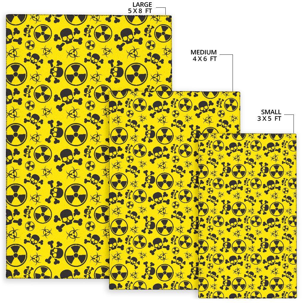 Radiation Print Pattern Floor Mat-grizzshop