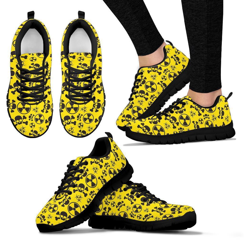 Radiation Print Pattern Sneaker Shoes For Men Women-grizzshop