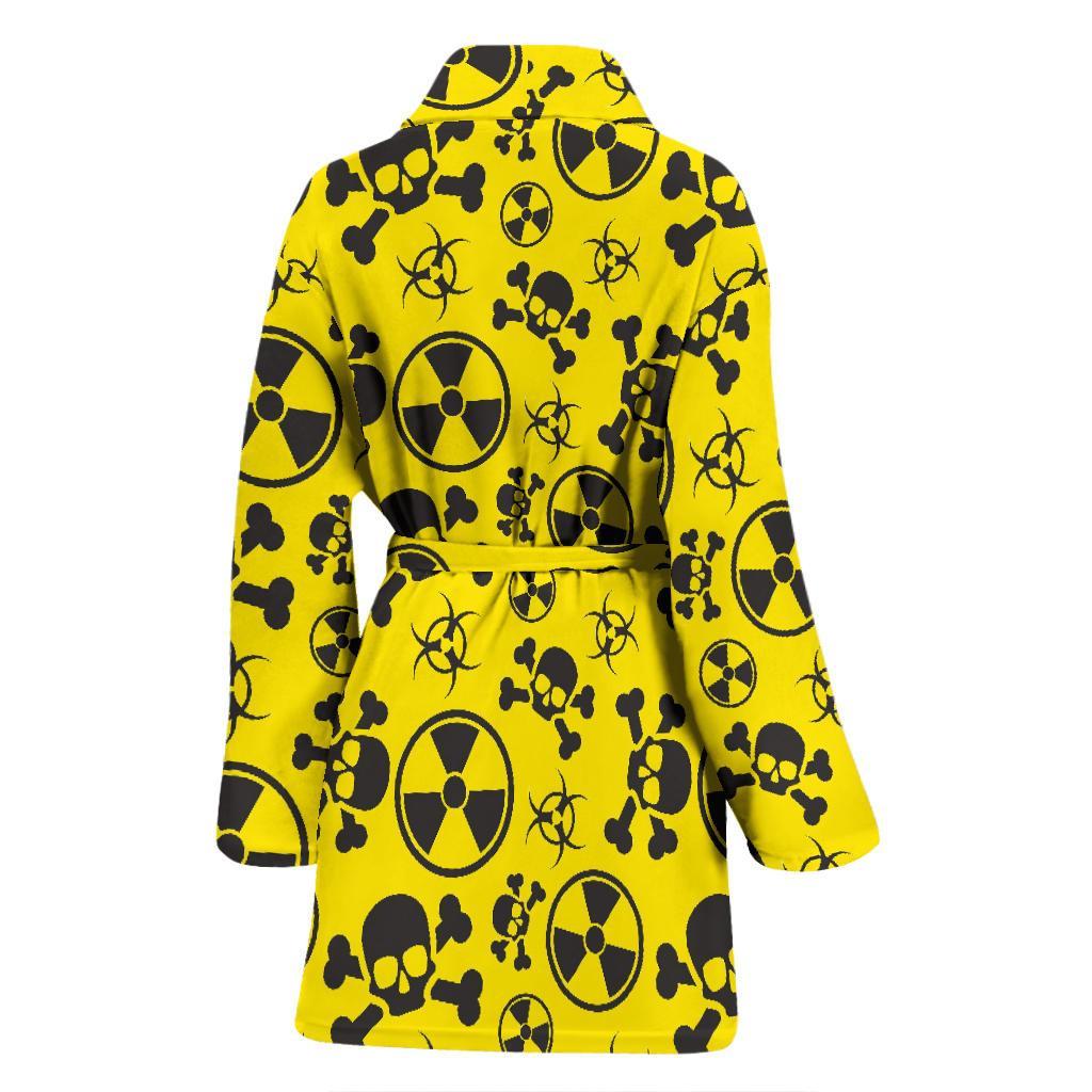 Radiation Print Pattern Women Long Robe-grizzshop