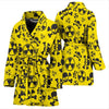 Radiation Print Pattern Women Long Robe-grizzshop