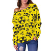 Load image into Gallery viewer, Radiation Print Pattern Women Off Shoulder Sweatshirt-grizzshop