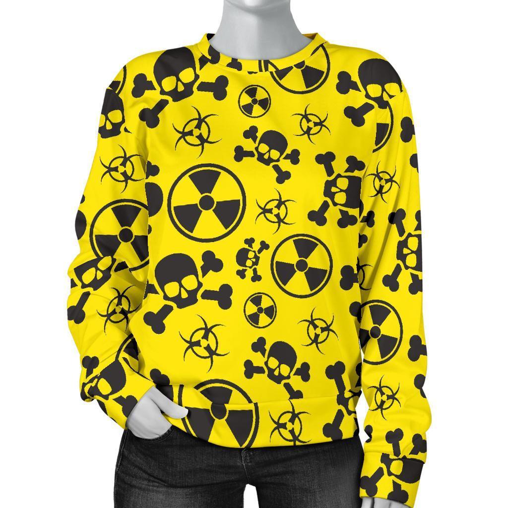 Radiation Print Pattern Women's Sweatshirt-grizzshop