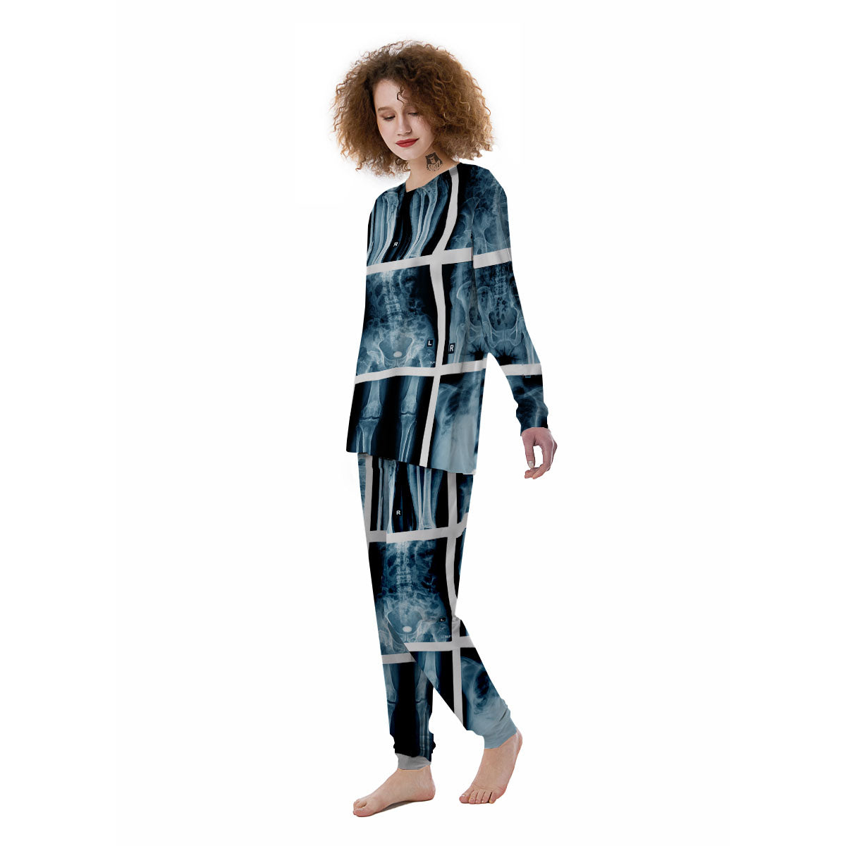 Radiology X-Ray Film Print Women's Pajamas-grizzshop