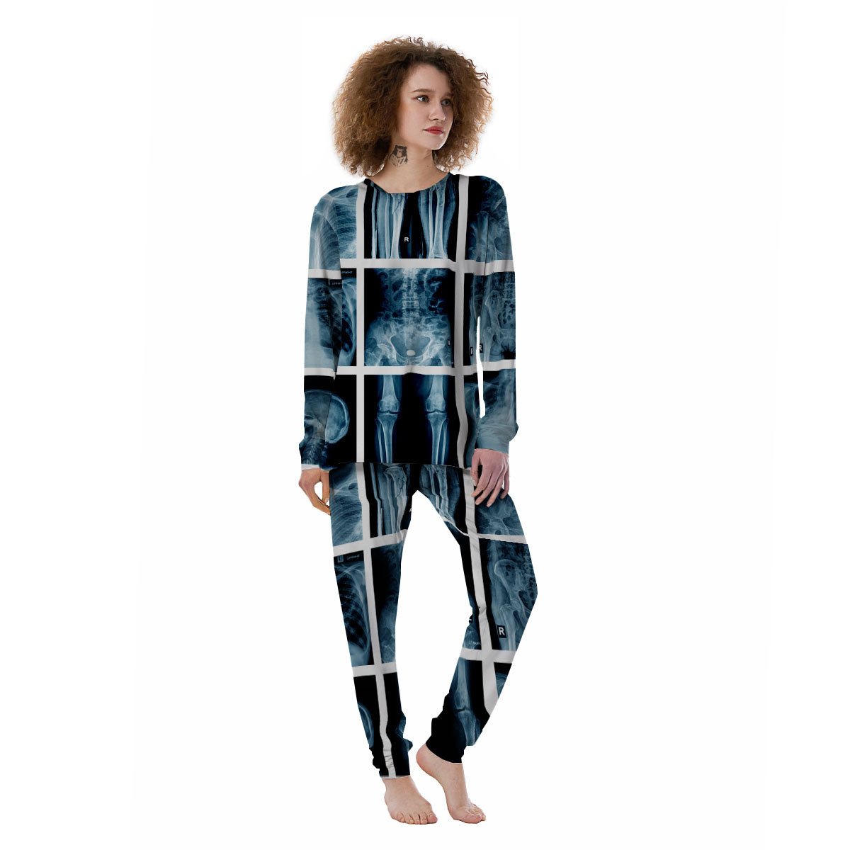 Radiology X-Ray Film Print Women's Pajamas-grizzshop