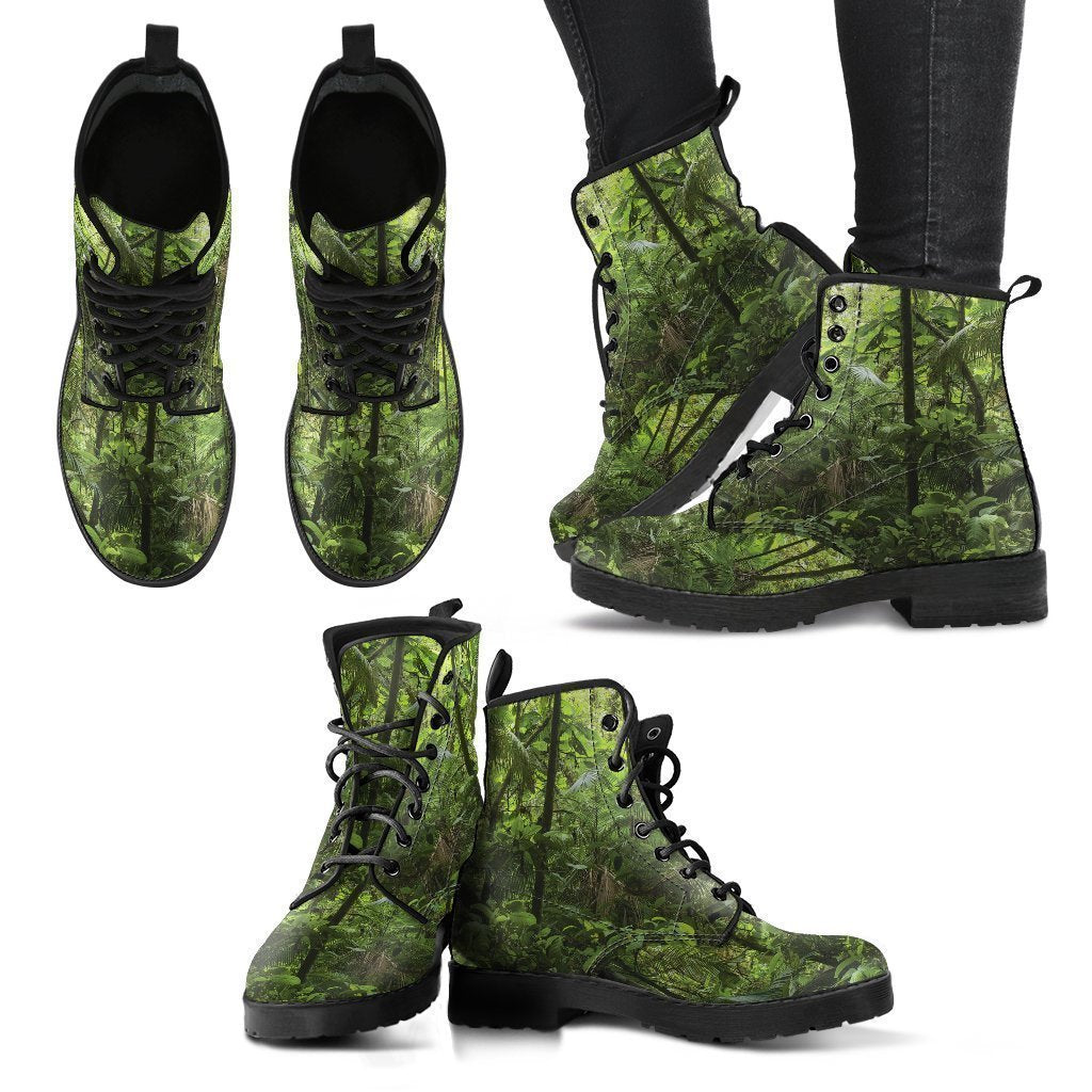 Rain Forest Women's Leather Boots-grizzshop
