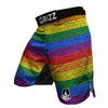 Rainbow Brick Wall LGBT Pride Print MMA Shorts-grizzshop