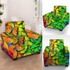 Rainbow Butterfly Print Armchair Cover-grizzshop