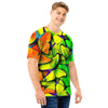 Rainbow Butterfly Print Men T Shirt-grizzshop