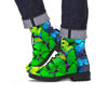 Rainbow Butterfly Print Men's Boots-grizzshop