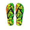 Rainbow Butterfly Print Men's Flip Flops-grizzshop