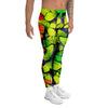 Rainbow Butterfly Print Men's Leggings-grizzshop