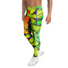 Rainbow Butterfly Print Men's Leggings-grizzshop