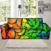 Rainbow Butterfly Print Sofa Cover-grizzshop