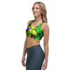 Rainbow Butterfly Print Sports Bra-grizzshop