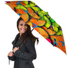 Rainbow Butterfly Print Umbrella-grizzshop