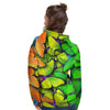 Rainbow Butterfly Print Women's Hoodie-grizzshop