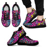 Rainbow Cheetah Leopard Pattern Print Black Sneaker Shoes For Men Women-grizzshop