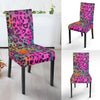 Rainbow Cheetah Leopard Pattern Print Chair Cover-grizzshop