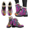 Rainbow Cheetah Leopard Pattern Print Comfy Winter Boots-grizzshop
