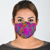 Rainbow Cheetah Leopard Pattern Print Face Mask-grizzshop