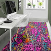 Rainbow Cheetah Leopard Pattern Print Floor Mat-grizzshop