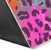 Rainbow Cheetah Leopard Pattern Print Floor Mat-grizzshop