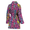 Rainbow Cheetah Leopard Pattern Print Women Long Robe-grizzshop