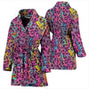 Rainbow Cheetah Leopard Pattern Print Women Long Robe-grizzshop