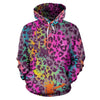 Rainbow Cheetah Leopard Pattern Print Women Men Pullover Hoodie-grizzshop