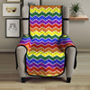 Rainbow Chevron LGBT Pride Print Pattern Armchair Protector-grizzshop
