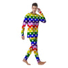 Rainbow Color LGBT Polka Dot Print Pattern Men's Pajamas-grizzshop