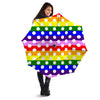 Rainbow Color LGBT Polka Dot Print Pattern Umbrella-grizzshop