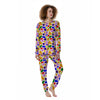 Rainbow Cow Print Pattern Women's Pajamas-grizzshop