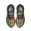 Rainbow Flag LGBT Pride Pattern Black Running Shoes-grizzshop