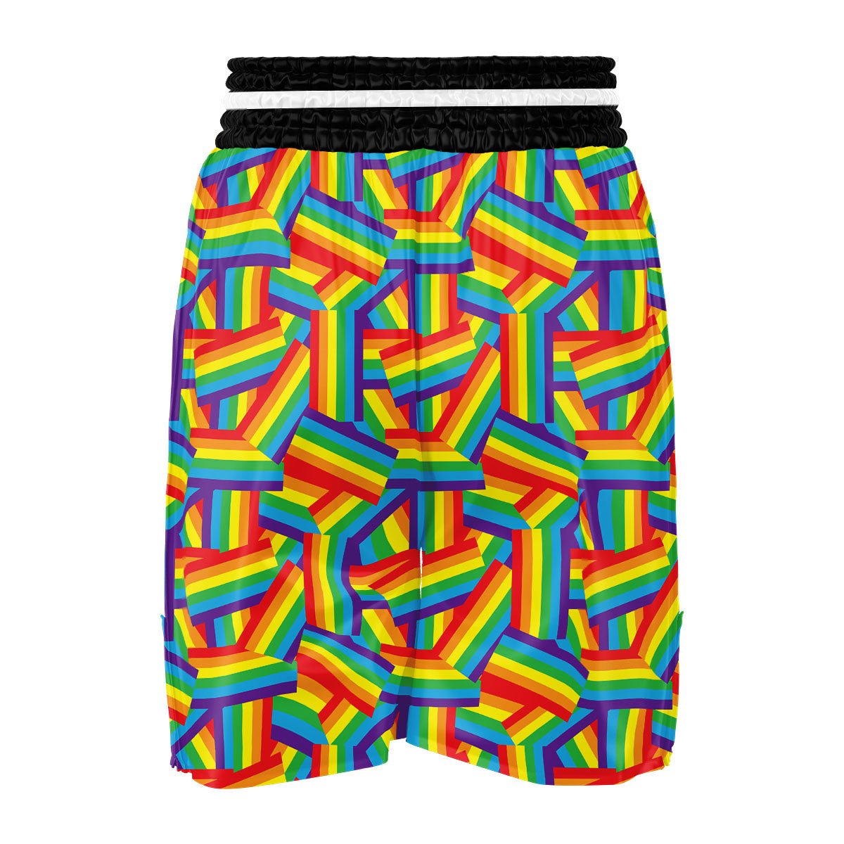 Rainbow Flag LGBT Pride Pattern Boxing Shorts-grizzshop