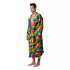 Rainbow Flag LGBT Pride Pattern Men's Robe-grizzshop