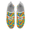 Rainbow Flag LGBT Pride Pattern White Athletic Shoes-grizzshop