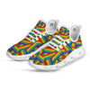 Rainbow Flag LGBT Pride Pattern White Running Shoes-grizzshop