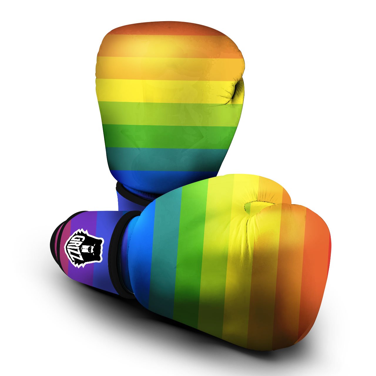 Rainbow Flag LGBT Pride Print Boxing Gloves-grizzshop