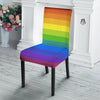 Rainbow Flag LGBT Pride Print Dining Chair Slipcover-grizzshop
