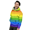 Rainbow Flag LGBT Pride Print Men's Hoodie-grizzshop
